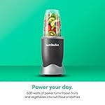 nutribullet Personal Blender for Shakes, Smoothies, Food Prep, and Frozen Blending, 24 Ounces, 600 Watt, Gray, (NBR-0601) - Image 3