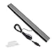 Sensorleiste für Wii, Kabelgebundene Infrarot Sensor Bar für Wii U, Kompatibel mit Nintendo Wii & Wii U, Mit 2M USB-Anschluss und Standfuß, Plug-and-Play