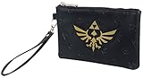 triforce bedeutung Original Zelda Golden Tri-Force Logo Pouch Wallet Black