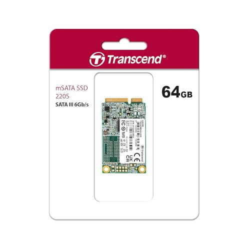 Image of Transcend 64GB MSA220S mSATA SATA III SSD, SLC Cache