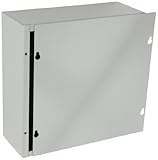 BUD Industries JB-3960 Steel NEMA 1 Sheet Metal Junction Box with Lift-off Screw Cover, 10