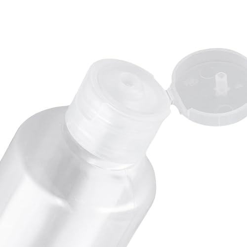 120PCS 2 Oz Clear Plastic Empty Bottles, Plastic Squeeze Bottle with Flip Cap, Refillable Portable Travel Size Bottles Bulk for Shampoo, Lotions, Liquid Body Soap3