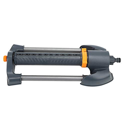 Arroseurs Oscillants de Jardin de 1 100 Pieds Carrés, 20 Buses Précises, Plage et Largeur Réglables, Adaptés aux Grandes Pelouses et aux Zones Nouvellement Plantées, Contrôle du