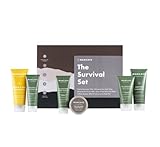 ManCave Survival – Geschenkset mit 6 wesentlichen natürlichen Pflegeprodukten für Männer – vegan