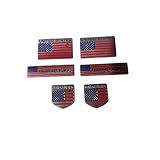 Auto Decor Patriotic American Flag Emblem Set for Car, Truck & SUV Vehicle Exterior...