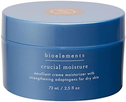 Bioelements Crucial Moisture - 2.5 fl oz - Emollient Cream Facial Moisturizer for Dry Skin - Improve Fine Lines - Vegan, Gluten Free - Never Tested on Animals
