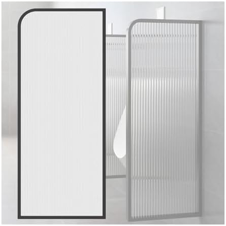 Wall Mounted Urinal Partition Waterproof Men's Urinal Divider for Hotel/Public Restroom 3pcs Set (15.7x47in Black) Ideal for Schools & Bars