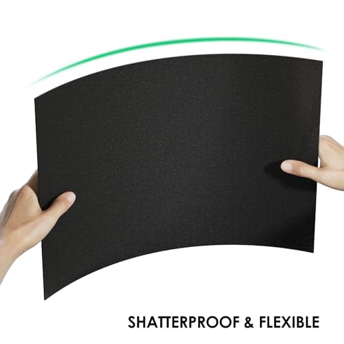 Image of ABS Plastic Sheet 1 /16 inch x 16 inch x 12 inch, 2 Pack | Black Rigid Thermoplastic Board for Crafts, DIY Projects, Dual-Surface (Textured & Smooth)