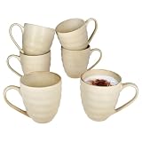 Décor : chaque tasse avec une nuance de couleur individuelle, un grain naturel et un décor de tourbillon unique | chaque pièce est unique