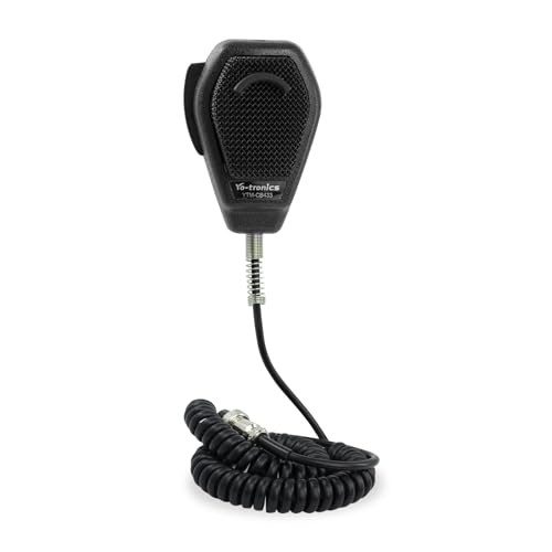 4 Pin Noise Canceling CB Microphone, Amateur Radio and SSB Communications, ABS Housing with Soft Vinyl Lip Guard (YTM-CB433)