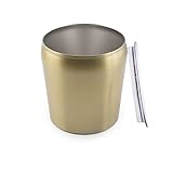 CAMBRIDGE 3-Quart Insulated Stainless Steel Ice Bucket, Brushed Gold