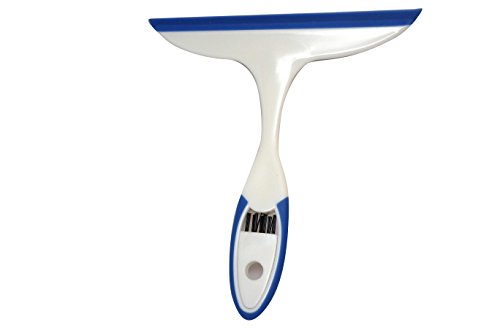 Image of CleaningSolutions Shower Cleaner Squeegee With Built in Grout Brush for Window, Shower, and Car Cleaning, 1-Pack