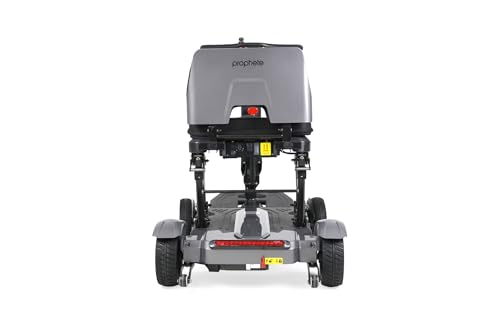 Prophete SM4 Kompakt Elektromobil – Faltbarer 4-Rad E-Scooter mit 250W Motor, 2X 24V/6Ah Li-Ion Akku, bis 20 km Reichweite, LED-Licht, PU-Vollgummireifen, 120 kg Belastung, 4-Radlenkung(Schwarz)