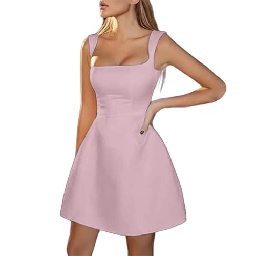 Robe de soirée cocktail pour mariage et vacances à coupe évasée chic