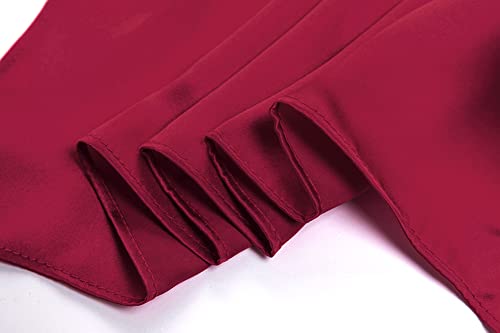 SilRiver Women's100% Silk Square Scarf Neckerchief Headdress Fashion Accessories to Liven up an Outfit2