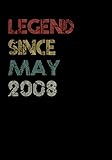 legend since may 2008 guitar tab notebook: unique birthday present ideas for 12 years old (7x10 inches - 110 pages): 6 string guitar chord and ... and students (guitar manuscript books)