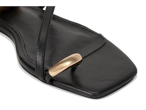 Steve Madden Steve Madden Women's Odyssey Sandal, Black Leather, 6.5