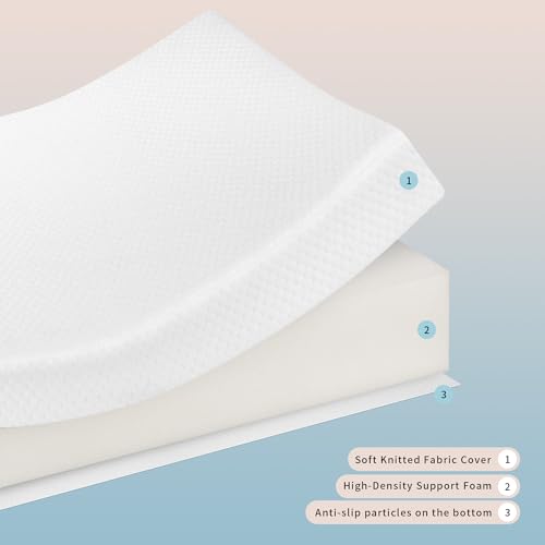 Gwydre Cot Mattress 120x60,Comfort Memory Foam Toddler Bed Mattress,Waterproof Breathable Washable Cover (120X60X10)