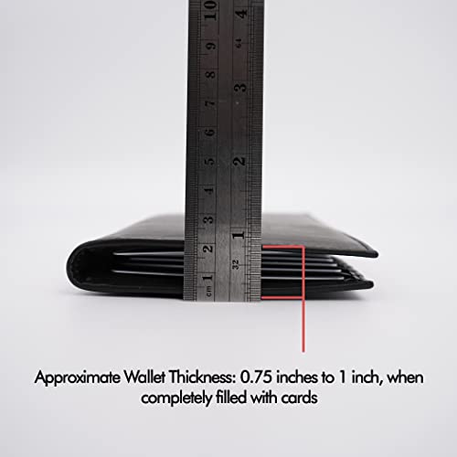 Ag Wallets Genuine Leather Mens Long Id 19 Credit Card Security Wallet Black (Rfid_Black) #TOP3