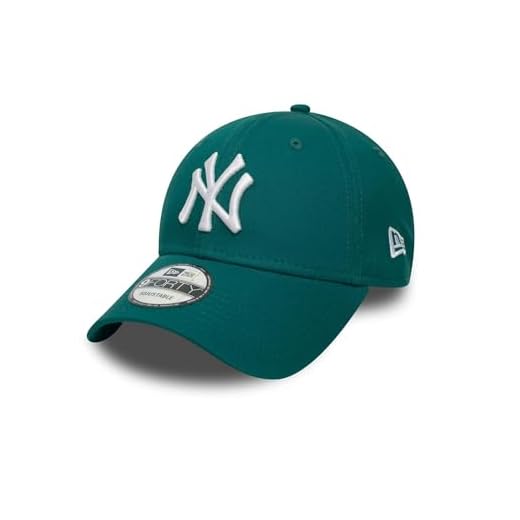 New Era New York Yankees League Essential 9forty Casquette Snapback, Vert foncé, Taille Unique