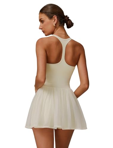 Robe de tennis femme avec short intégré et soutien-gorge amovible