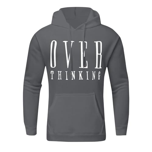 Men's Oversized Pullover Letter Print Graphic Hoodies Long Sleeve Casual Sweatshirt with Pocket2