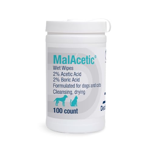 MalAcetic Wet Wipes for Dogs and Cats 100 Count