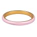 JULIETTE COLLECTION Gold Plated Light Pink Enamel Stackable Fashion Ring for Women - Size 5