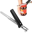 AORHOFJ Müheloser Arthritis Glasöffner, Flaschenöffner für Senioren, leicht zu öffnender Deckelöffner, 2024 Neuer Verstellbarer Griff, Arthritis Glasdeckelöffner aus Edelstahl (Schwarz)