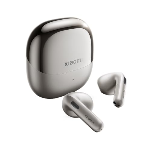XIAOMI Buds 6 True-Wireless-Ohrhörer, Geräuschunterdrückung mit 3 Mikrofonen, Harman AudioEFX, 3-Fach-Magnetschaltung, 35h Wiedergabezeit, App-Anpassung, IP54, Titan Gray
