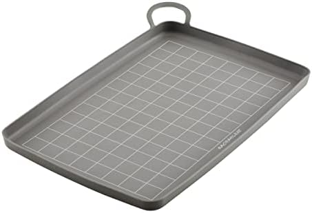 Rachael Ray Tools and Gadgets Silicone Nonstick Roasting and Baking Mat, 10 Inch x 14.75 Inch, Gray - Thumbnail 2