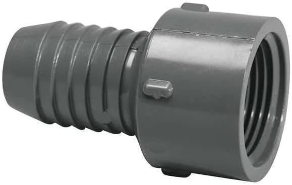 PVC Female Adapter, Insert x FNPT, 1-1/4 in Pipe Size