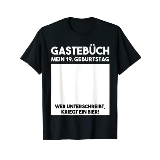 Libro de visitas para cumpleaños de 19 años Camiseta