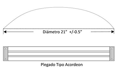 Clim Profesional® - Gorro desechable redondo PP Azul plegado acordeón. Caja de 1000 uds