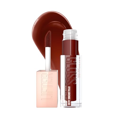 Image of Maybelline New York Maybelline Lifter Gloss Candy Lip Gloss, Lasting Hydration Formula With Hyaluronic Acid, Visibily Smooth Lips, Fuller Looking Effect, Non Sticky, 028, Maple