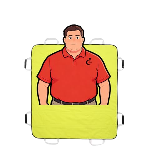 Draw Sheet with Handles, Washable Nylon & Soft Breathable Flannel Positioning Bed Pad Patient Transfer Sheet for Lifting, Turning & Sliding 47.98