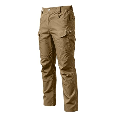 Mens Tactical Pants Cargo Fishing Stretch Waterproof Fishing Pants - image 7