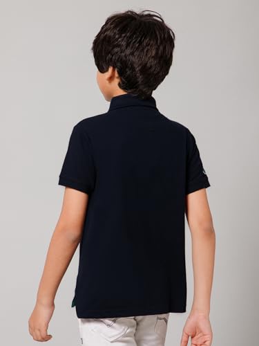 Image of Alan Jones Clothing Boy's Cotton Regular Fit Polo T-Shirt