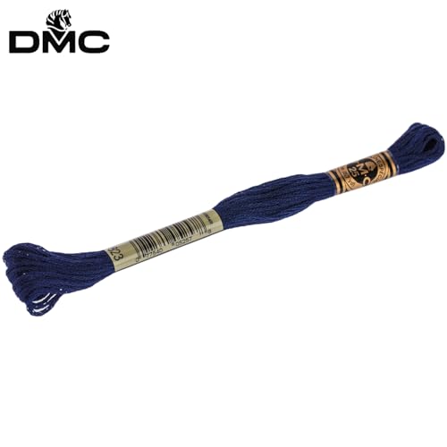 Image of Hobby Lobby DMC Cotton Embroidery Floss - 823 Dark Navy Blue, Set of 12
