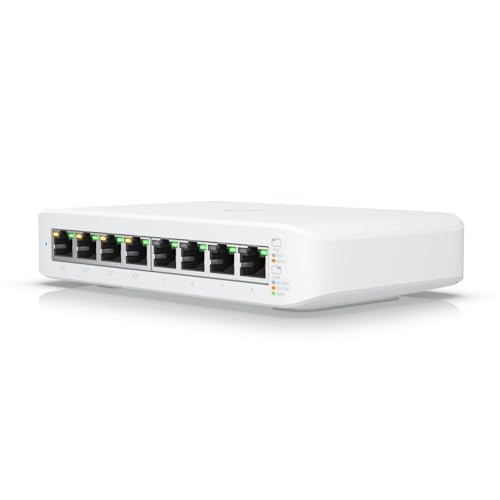 Ubiquiti UniFi Switch Lite 8 PoE Managed L2 Gigabit Ethernet (10/100/1000) Power over Ethernet (PoE) Wall (UK)