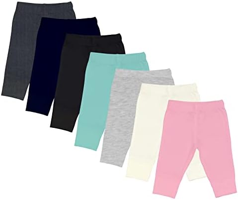 LENAM Unisex Baby Unisex Baby Baby Cotton Snug Soft Pants/Diaper Fit/Pyjama/Leggings(Pack of 7) - Multicolor
