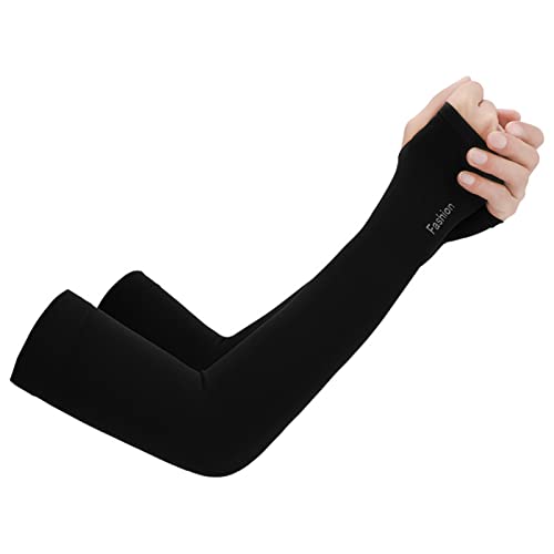 Arm Sleeves UVs Sun Protection Arm Sleeves for Men&Women, Cover Arms to Protects Your Skin From Sun Exposure, Tattoo Cover Up, Cooling Athletic Sports Sleeves for Football Golf Volleyball Cycling Bla