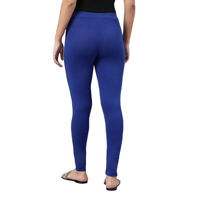 Image of Women Cotton Solid Belt Ankle Length Legging Four Way Lycra Leggings