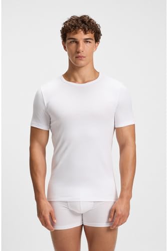Boss Para Hombre. 50475276 Camisetarn 2P Modern 10243513 01 Blanco (Xl), Casual, AlgodóN, Manga Corta - 2