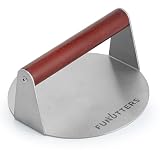FUNUTTERS 6.5'' Smash Burger Press Patty Maker, Hamburger Smasher Tool, Heavy-Duty Stainless Steel, BBQ Grill and Flattop Griddle Accessory - Commercial Grade