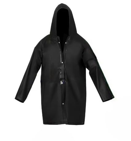 Capa de Chuva, ImpermeáVel com Forro Protetor e Capa de SegurançA(Preta,xg)