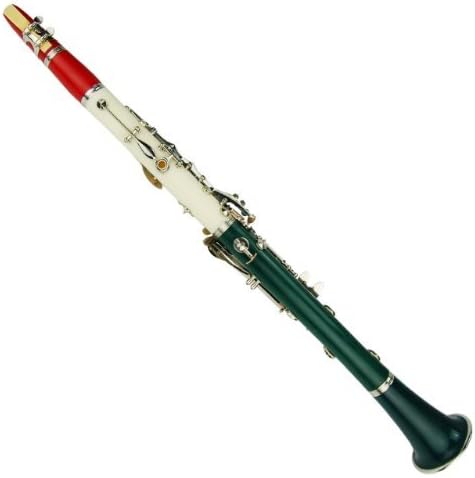 Tri Color Green White Red ABS Clarinet for Band Students Beginners Starter Adult Teen Kids