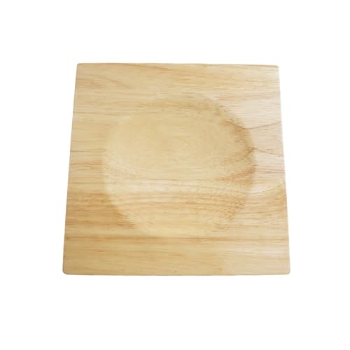 Tabla de cortar cuadrada de madera 8x8 cm miniatura 1