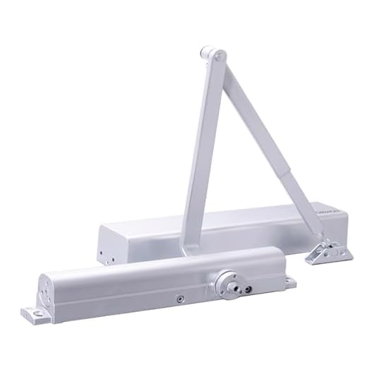 Heavy Duty Commercial Door Closer DRIWON DN-8220 Adjustable 1-6, Grade 1, 3-Hour Fire Rated for Metal & Interior Wood Doors, Automatic Overhead Self Closing Style for High Traffic