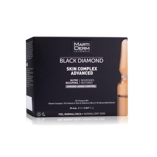 Martiderm Black Diamond Antiarrugas, Piel seca/normal, 30 ampollas de 2 ml